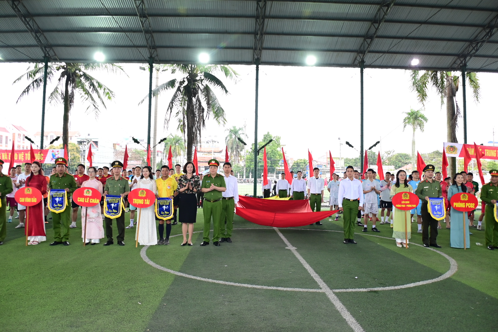 Khai mạc Giải Bóng đá nam 7 người Công an thành phố lần thứ 2 năm 2023